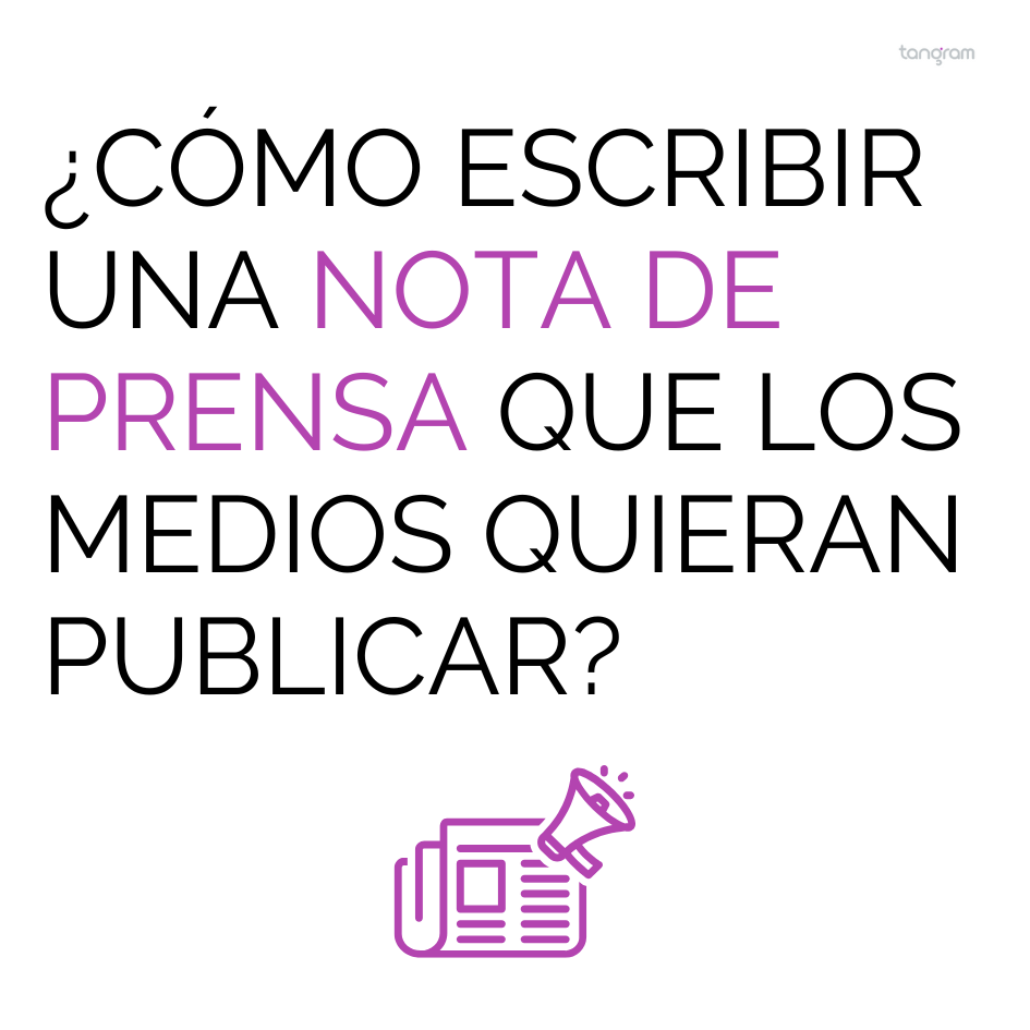 Cómo escribir una nota de prensa que los medios quieran publicar